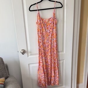 Floral Spaghetti Strap Maxi Dress